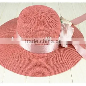 China Manufacture Top Sell Women's Straw Floppy Beach Hat thumbnail-3