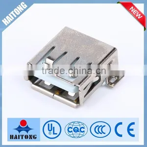 Vertical Micro Usb b Type Female Solder Connector With SMD thumbnail-1