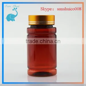 Plastic Medicine Pill Bottle With Line Seal Red thumbnail-1