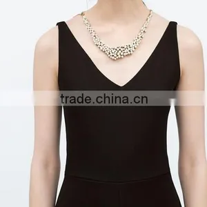 Latest High-end Gold Muti-layer Tassels Paerls Bead Necklace Body Jewelry Sex Body Chain thumbnail-3