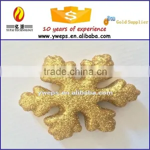 YIWU Sale Hot Wholesale Glitter Colorful Snow Flake/polyfoam Colorful Glitter Craft Snow Flake thumbnail-1