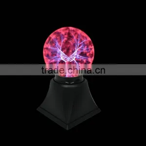 5 Inch With Butterfly Maigc Decoration Romantic Glass Touch Plasma Ball thumbnail-1