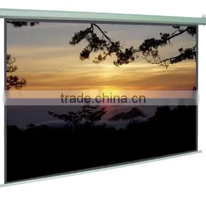 1:1 80" Matte White Electric Projector TV thumbnail-1