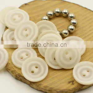 Two Holes White Resin Button for Clothes thumbnail-2