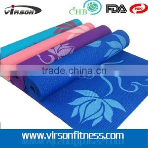 Purple Sticky Yoga Mat for Exercise, Yoga, and Pilates thumbnail-3