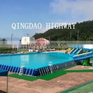 Giant Collapsible Steel Frame Portable Swimming Pools for Playing Center thumbnail-2