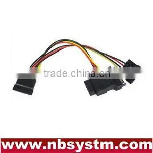 15pin SATA Female to SATA Male + Female + IDE Female SATA Cable thumbnail-1