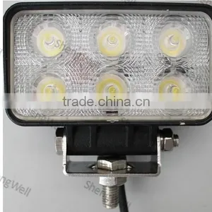 18W 9--32V Rectangle LED Working Light 3.5" IP67 Factory Directly Epistar Led Work Light 18w Led Work Light thumbnail-1