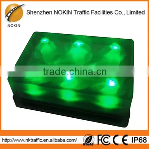 Optional Color Transparent Glass Outdoor Solar Ice Brick Light thumbnail-4