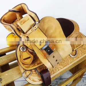 New Horse Western Pleasure Saddle Premium Quality WS163 thumbnail-3