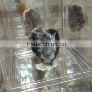 Natural Agate Sliced Geode Mini Crystal Ornaments thumbnail-1