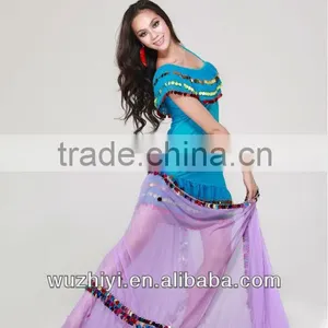 One Piece High Fashion and Elegant Belly Dance Dress, Latin Costume China Wuchieal QC 2038 thumbnail-1