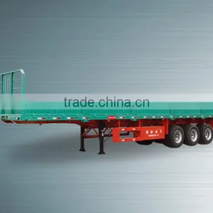3 Axle 40ft Cargo Semi Trailer / Side Wall Trailer for Sale thumbnail-3