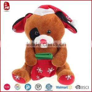 Wholesale Custom Plush Toy Bear With Boots Christmas Animated Plush thumbnail-1
