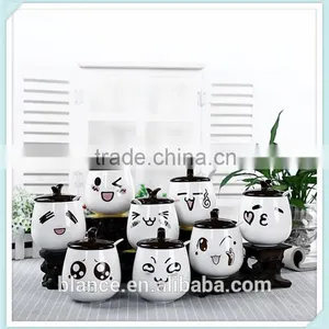 Emoji Ceramic Spice Jars in New Decorative Design Kitchen Ware thumbnail-1