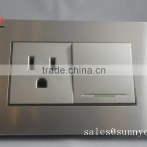 110V American Design 4 Gang 1Way Wall Electric Light Switch Pc Big Button thumbnail-6