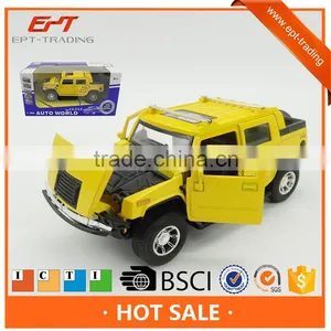 Pull Back Metal Toy Diecast Jeep Car With Light thumbnail-1