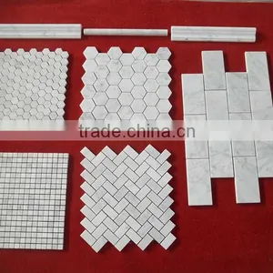 China Want to Sell White Carrara Marble Mosaic thumbnail-6