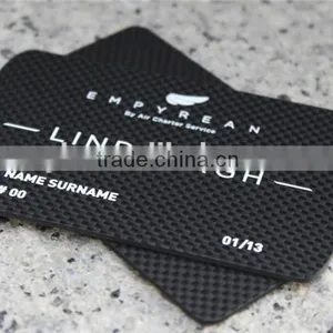 Customed Made Carbon Fiber Business Card ,thick Plastic Carbon Fiber Business Cards 1 mm thumbnail-1