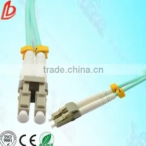 10Gb Multimode 50/125 OM3 Coring LC Aqua Duplex Fiber Optic Patch Cord/patch Cable/patch Lead thumbnail-1