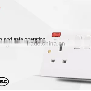 Gold 250V 13amp Socket Outlet With Neon Switched Socket Outlet thumbnail-3