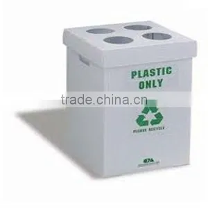 Small Corrugated Plastic Recycle Bin thumbnail-1