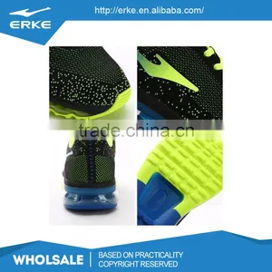 ERKE Wholesale Dropshiping Brand Breathable Kintted Mesh Mens Air Cushion Sport Running Shoes thumbnail-5