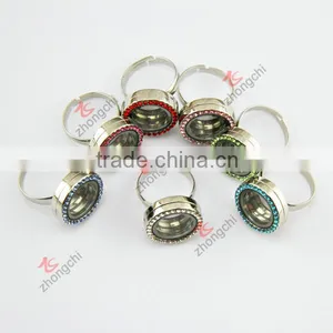 Fashion Metal Black Locket Rings for Christmas Gifts (BLR51204) thumbnail-4