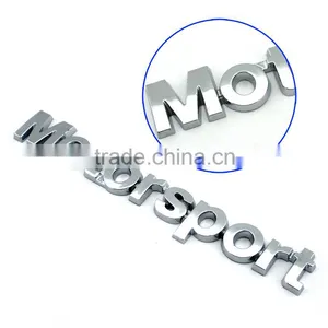 Decoration Chrome Car Body Stickers Motor Sport Sign Letters thumbnail-2