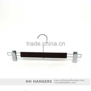 Wholesale High Quality Wooden Bottom Hanger, Wooden Bottom Clips Hanger thumbnail-3
