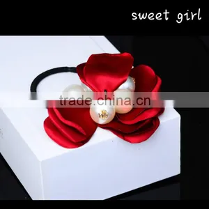 Square Crystal Ponytail Holder Rhinestone Elastic Hair Rope F51 thumbnail-2