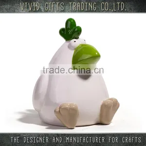 Porcelain Ceramic Cock Sitting Decoration Home thumbnail-1