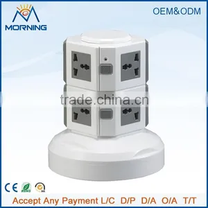 ME-S2 Cube Socket Vertical Stip Lug Plate Socket/coloured Sockets and Switches With Overload Protection+4 Usb 5 Meter Power Line thumbnail-1