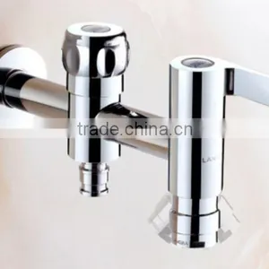 Chrome Finish Solid Brass Laundry Sink Bar Washing Machine Tap Double Bathroom Water Tap 0697 thumbnail-1