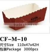 Disposable Rectangle PE Coated Paper Bread Baking Cup thumbnail-5