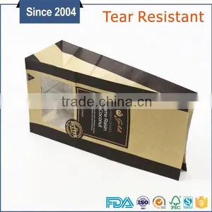 Standard FDA Custom Printing Gold Stamping Logo Side Gusset Kraft Paper Bag thumbnail-6
