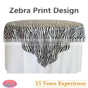 Printed Table Overlay Zebra Design Overlay thumbnail-1