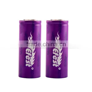 2016 New Version Battery Efest 26650 Li-ion Battery 3.7v 5200mah Rechargeable Batteries thumbnail-2