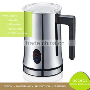 FDA Cordless Stainless Steel Espresso Milk Frother thumbnail-1