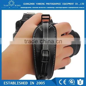 Factory Supply Cheapest Leather Hand Digital Wrist Grip Strap With Quick Release Plate for DSLR Camera thumbnail-1