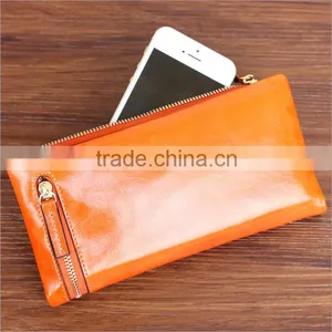 Real Leather Wallet Genuine Cowhide Leather Wallet Wholesale Bulk Lady Leather Purse thumbnail-1