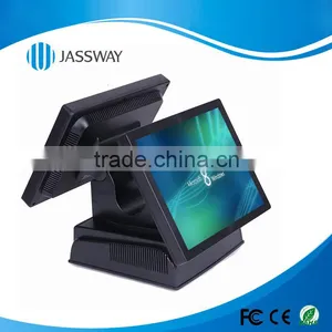 Dual-screen Full-flat All-in-one Touch POS Machine, 15'' Touch POS System, Restaurant Pos System thumbnail-3