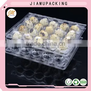 Good Quality Disposable PVC PET Plastic Quail Eggs Tray 20 Holes thumbnail-1