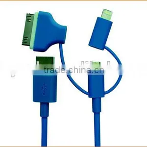Mfi Certified 2.4A Fast Charge 3 in 1 Combo Charging Usb Cable for Devices thumbnail-4