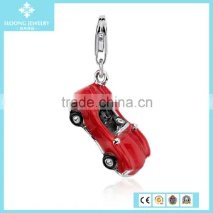 Sale Silver Jewelry Red Convertible Car Charm Accessory in Sterling Silver thumbnail-1