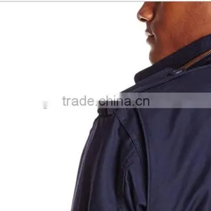 Custom Made 50% Cotton 50% Nylon Plain Italy M65 Men Navy Blue Hoodie Fieded Jacket thumbnail-4