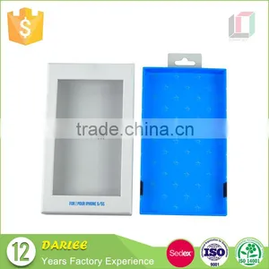 GuangDong Custom Embossing Recyclable Art Paper Mobile Phone Case Package With Hang Hole thumbnail-1