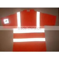 Security T-shirts,reflective Tape T-shirt,t Shirt With Reflective Tape for Men High Visibility Workwear/hi Vis t Shirt thumbnail-1