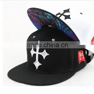 Snapback Cap Plain 5 Panel Or 6 Panel Cap With Embroidery Logo From China thumbnail-2