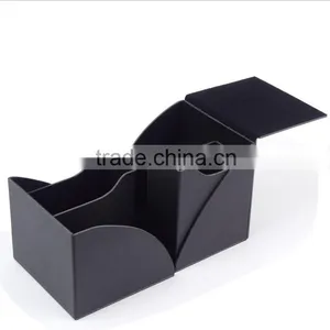 Chinese Factories Wholesale Custom High-grade PU Leather Watch Box, Black Beautiful Gift Box thumbnail-1